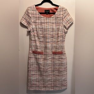 Connected Apparel (Nordstrom)dress! Woven‎ plaid pattern in soft colors.